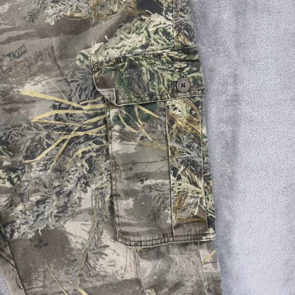 Realtree Hunting Pants Mens 36/38 Large Advantage Max-1 Camo Cargo Utility‎
